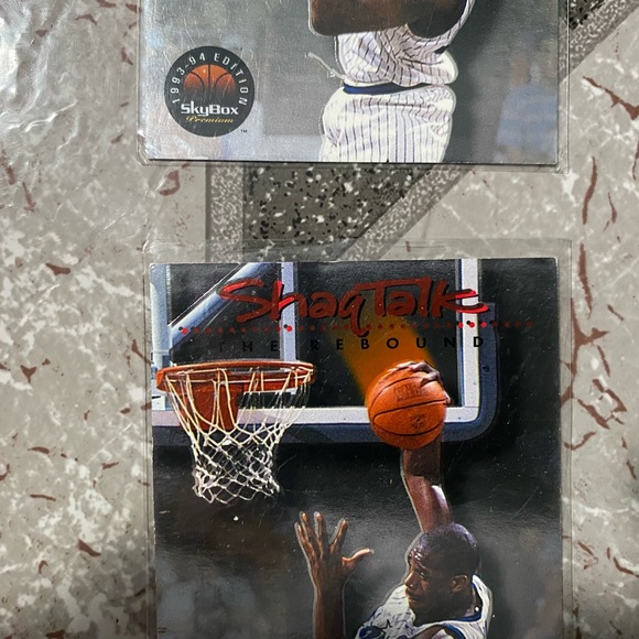 1993-94 NBA Skybox Premium Cards Shaq Talk Insert 4 Card Lot - Picture 6 of 11